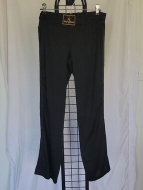Baby Phat Track Pants, XL, Black/Gold, Vintage